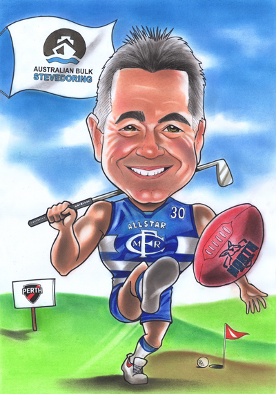 CMFR Footy Player caricature