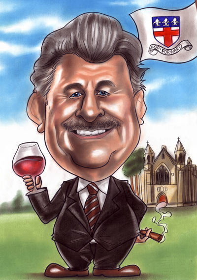 Guildford Schoold Director caricature