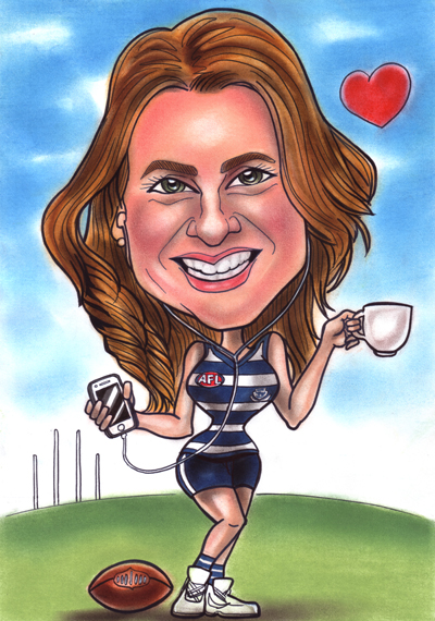 hotFM AFL caricature
