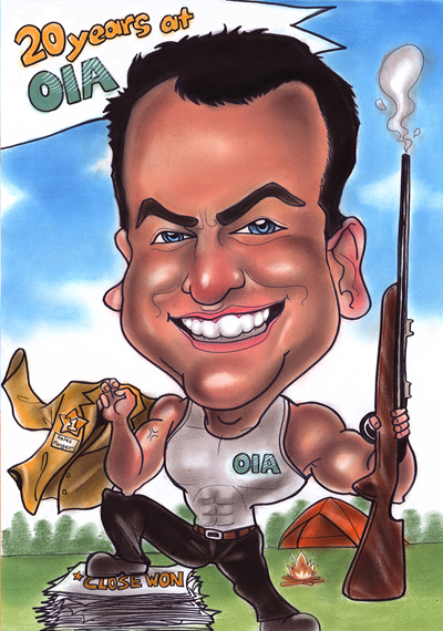 OIA No.1 Sale caricature