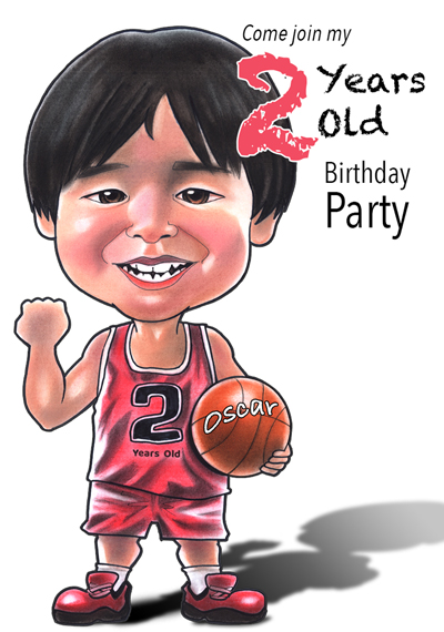 Birthday Invitation caricature