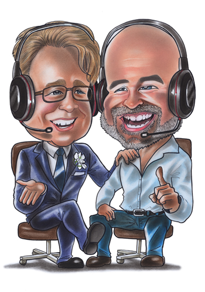 Podcast caricature