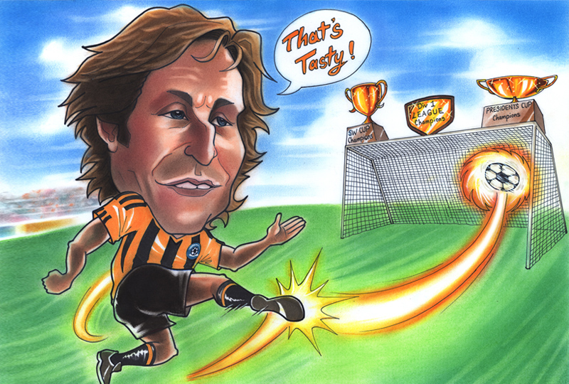 Soccer Shooter caricature