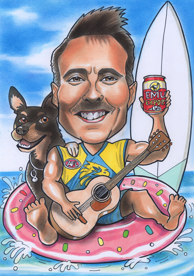 Splash caricature