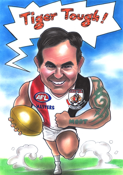 Tiger Tough caricature