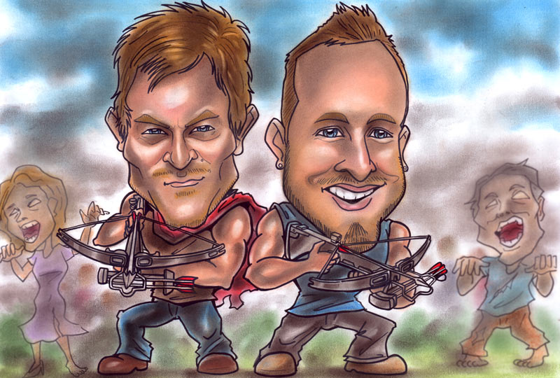 Walking Dead caricature