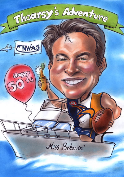 Yach Aventure caricature
